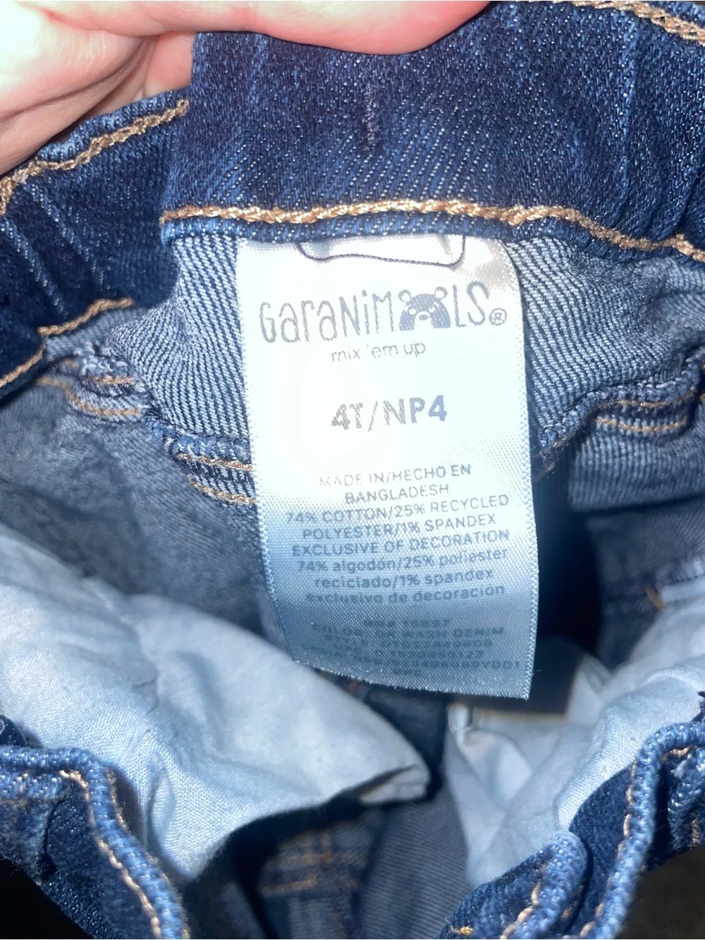 Garanimals Boys Navy Blue Straight-Leg Jeans